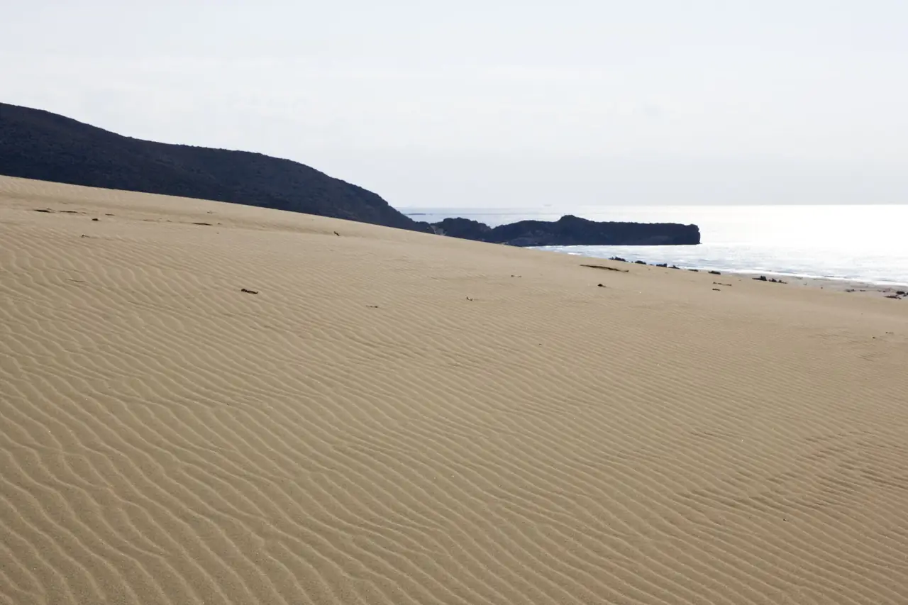 Der weite, leere Sandstrand von Patara
